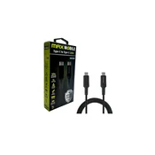 USB kabel MAXMOBILE Type C-Type C UDC3028 kevlar black QC 3A 1m
