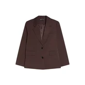 Bershka Blazer temno rjava