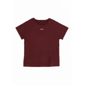 Aimn Funkcionalna majica merlot / bela