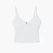 Cropp - Top na bretele - white