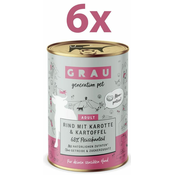 Grau GP Adult konzerva za pse, govedina & mrkva & krumpir, 6 x 400 g