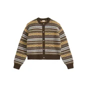 Levis Charlotte Crewneck Cardigan lea fairisle java