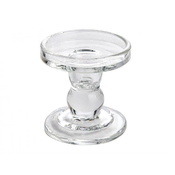 Svečenik DUAL strojno izdelan iz stekla d9x9cm