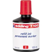 Edding permanent mastilo T-100, 100ml crvena ( 08MM10D )