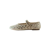 Next Odprte balerinke Forever Comfort zlata