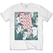 The Police Half-tone Faces White XL Majica