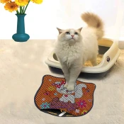 Aberto Design Prostorika za toalet za macke Kdkafa0070, 40 x 50 cm, Narandžasta