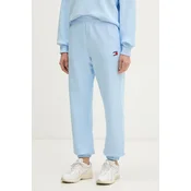 Tommy Jeans Spodnji del trenirke DW0DW22780 Svetlo modra Regular Fit