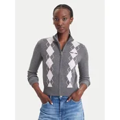 Guess Jeans Pletena jopica W6BR10 Z1253 Siva Regular Fit