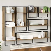 Set zidnih polica Zidne 6 pcs Umjetnicki hrast 100 x 25 x 30 cm