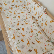 Klasicna komplet ogradica za krevetac sa posteljinom žirafa ( TNC_V5P518_4083231 )