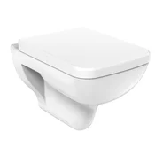 Creavit CREAVIT Bela WC Mísa z Duroplasta, 35.5x51cm, SoftClose, Závěsná