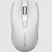 CANYON MW-7, 2.4Ghz wireless mouse, 6 buttons, DPI 800/1200/1600, with 1 AA battery ,size 110*60*37mm,58g,white - CNE-CMSW07W