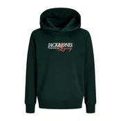 Jack & Jones Junior Majica JJJade temno zelena/korala/bela