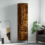 shumee Visoka omara dimljeni hrast 34,5x34x180 cm inženirski les