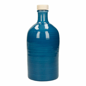 Plava keramicka boca za ulje Brandani Maiolica, 500 ml