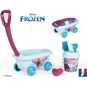 Vozík na ťahanie Frozen Garnished Beach Cart Smoby s vedro setom od 18 mes SM867016