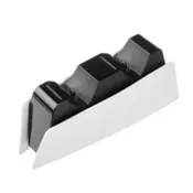 Fiksni dvostruki punjač za PS5 DualSense kontroler, crna i bijela FIXPS5-DCC-BW