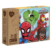 CLEMENTONI Puzzle 24 dela Maxi Pff - Marvel Superhero 2020