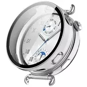 Ovitek z zaščito zaslona Techsuit Defense360 Pro za Huawei Watch GT 6 41mm - srebrn