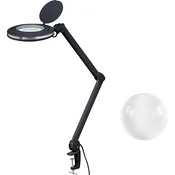 TOOLCRAFT TOOLCRAFT 2178491 LED povečevalna svetilka črna 5;quot, 127 mm z nastavkom na objemko 5D 1,75x, (20531438)