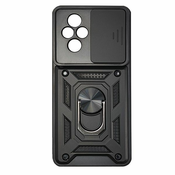 MaxMobile maskica za Honor 200 ANTI-SHOCK WITH RING crna