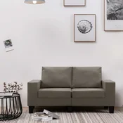 Sofa Sivo-smeda Dvosjedi tkanina