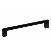 Ročaj za pohištvo, razmik 160 mm, mat črn - Mat črna - 24 - Aluminij - Sapho