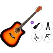 Pasadena PDC-10E Premium SET Vintage Sunburst Elektro-akusticna dreadnought