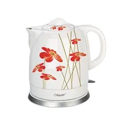 Keramični kuhalnik Feel-Maestro FLOWERS MR-066, 1,5 L, 1500 W, rdeč/bel