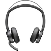 Poly Voyager Focus 2 USB-C-Headset incl. Ladestation + Adapter USB-C/ -A