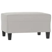 Vidaxl Stolček za noge svetlo siv 70x55x41 cm tkanina iz mikrovlaken