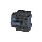 Siemens 3P wlk2 odklopno stikalo 160A direktni rotacijski pogon sivo sprednja montaža levi okvir priključki 3KD3432-2NE10-0