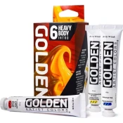 Set akrilnih barv GOLDEN Heavy Body Intro 6 x 22 ml