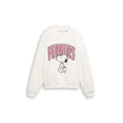 TOM TAILOR DENIM Majica Snoopy magenta / črna / off-bela