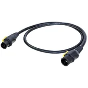Neutrik Neutrik tok priključni kabel [1x ženski konektor powercon - 1x powercon moški konektor] 1.50 m črna\, rumena, (20434750)