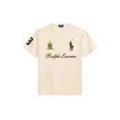 Polo Ralph Lauren Majica kremna/rjava/gorčica