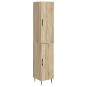 vidaXL Set omar 2 pcs Sonoma hrast 33 x 34,5 x 89,5 cm Inženirski les
