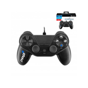 SUBSONIC PS4 (PS4 Slim - PS4 Pro - PS3 - PC) - črn Pro 4 žični krmilnik
