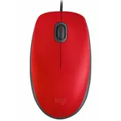 Mouse LOGITECH M110 SILENT crveni 910-005489