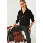 Bianco Lucci Womens Suede Jacket MBMS034