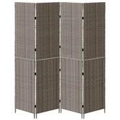 Vidaxl Pregrada Siva 195 x 180 cm poli ratan