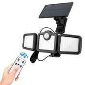 Solarna LED svetilka s senzorjem gibanja PIR in vgrajena polnilna baterija 2400mAh