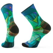 Smartwool HIKE TARGETED CUSHION MIRROR MOUNTAIN PRINT CREW nogavice, kapri (L)