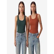 Happiness Istanbul Top Tanktops & Camis temno oranžna