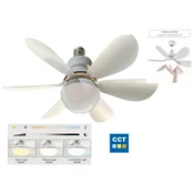 Optonica Ventilator z LED osvetlitvijo za navoj E27 – 12W CCT + daljinski upravljalnik