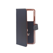 Celly Bookcase za Galaxy S21 Ultra u crnoj boji. WALLY994 Preklopna torbica crna.