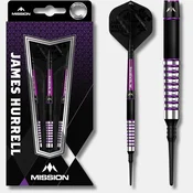 Softdart puščice MISSION/James Hurrell/Hillbilly black purple
