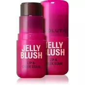 Makeup Revolution Jelly Blush rdečilo v paličici za ustnice in lica odtenek Cherry Red 5.5 g