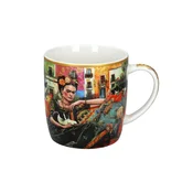 Carmani, 370 ml pločevinasta skodelica - Frida Kahlo/Avtoportret